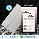 BEYAZ ZARFLI DAVETİYELER - NB372