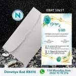 BEYAZ ZARFLI DAVETİYELER - NB378