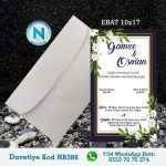BEYAZ ZARFLI DAVETİYELER - NB386