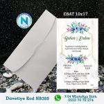 BEYAZ ZARFLI DAVETİYELER - NB389