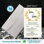 BEYAZ ZARFLI DAVETİYELER - NB398