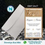 BEYAZ ZARFLI DAVETİYELER - NB4