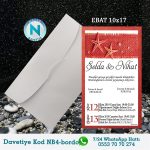 BEYAZ ZARFLI DAVETİYELER - NB4-B