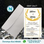BEYAZ ZARFLI DAVETİYELER - NB400