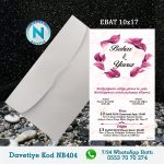 BEYAZ ZARFLI DAVETİYELER - NB404