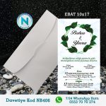 BEYAZ ZARFLI DAVETİYELER - NB406
