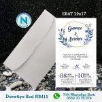 BEYAZ ZARFLI DAVETİYELER - NB415