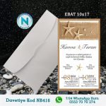 BEYAZ ZARFLI DAVETİYELER - NB416