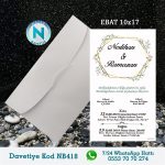 BEYAZ ZARFLI DAVETİYELER - NB418
