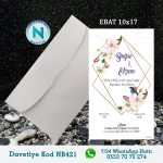 BEYAZ ZARFLI DAVETİYELER - NB421