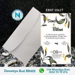BEYAZ ZARFLI DAVETİYELER - NB432