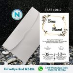 BEYAZ ZARFLI DAVETİYELER - NB434