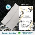 BEYAZ ZARFLI DAVETİYELER - NB437