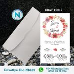 BEYAZ ZARFLI DAVETİYELER - NB439