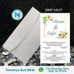 BEYAZ ZARFLI DAVETİYELER - NB45