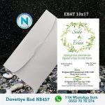 BEYAZ ZARFLI DAVETİYELER - NB457