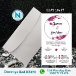 BEYAZ ZARFLI DAVETİYELER - NB470