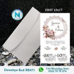 BEYAZ ZARFLI DAVETİYELER - NB471