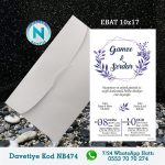 BEYAZ ZARFLI DAVETİYELER - NB474