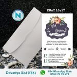 BEYAZ ZARFLI DAVETİYELER - NB51