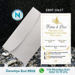 BEYAZ ZARFLI DAVETİYELER - NB58