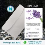 BEYAZ ZARFLI DAVETİYELER - NB61