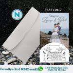 BEYAZ ZARFLI DAVETİYELER - NB62-R