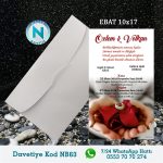BEYAZ ZARFLI DAVETİYELER - NB63