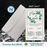 BEYAZ ZARFLI DAVETİYELER - NB702