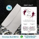 BEYAZ ZARFLI DAVETİYELER - NB712