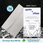 BEYAZ ZARFLI DAVETİYELER - NB729