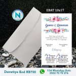 BEYAZ ZARFLI DAVETİYELER - NB730