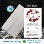 BEYAZ ZARFLI DAVETİYELER - NB734