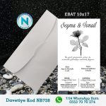 BEYAZ ZARFLI DAVETİYELER - NB738