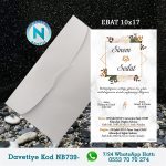 BEYAZ ZARFLI DAVETİYELER - NB739-1