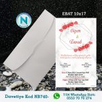 BEYAZ ZARFLI DAVETİYELER - NB740-1