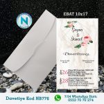 BEYAZ ZARFLI DAVETİYELER - NB776