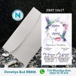 BEYAZ ZARFLI DAVETİYELER - NB806