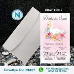 BEYAZ ZARFLI DAVETİYELER - NB807