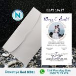 BEYAZ ZARFLI DAVETİYELER - NB81