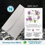 BEYAZ ZARFLI DAVETİYELER - NB816
