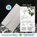 BEYAZ ZARFLI DAVETİYELER - NB824