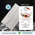 BEYAZ ZARFLI DAVETİYELER - NB83