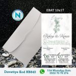 BEYAZ ZARFLI DAVETİYELER - NB843