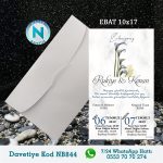 BEYAZ ZARFLI DAVETİYELER - NB844