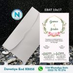 BEYAZ ZARFLI DAVETİYELER - NB856