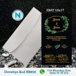 BEYAZ ZARFLI DAVETİYELER - NB858