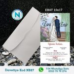 BEYAZ ZARFLI DAVETİYELER - NB87