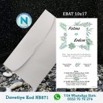 BEYAZ ZARFLI DAVETİYELER - NB871