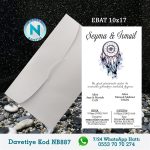 BEYAZ ZARFLI DAVETİYELER - NB887